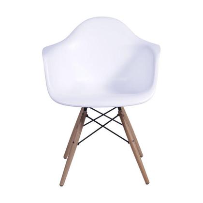 Imagem de Kit 2 Cadeiras Boxbit Dkr Eames Base Em Madeira Branca