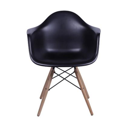 Imagem de Kit 2 Cadeiras Boxbit Dkr Eames Base Em Madeira Preta