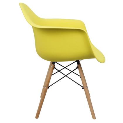 Imagem de Kit 2 Cadeiras Charles Eames Eiffel Design Wood Braço