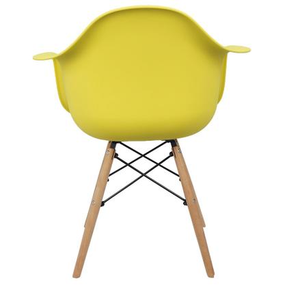 Imagem de Kit 2 Cadeiras Charles Eames Eiffel Design Wood Com Braços