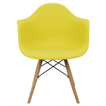 Imagem de Kit 2 Cadeiras Charles Eames Eiffel Design Wood Com Braços