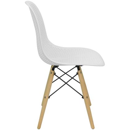 Imagem de Kit 2 Cadeiras Colmeia Furadinha Heloisa Eloá Charles Eames Eiffel Base Madeira