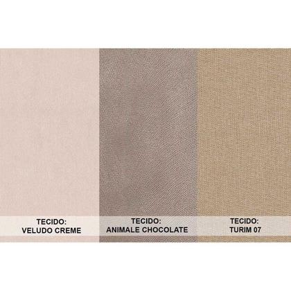 Imagem de Kit 2 Cadeiras de Cozinha Dafne 2 Un Madeira Capuccino/Linho Capuccino - Rufato