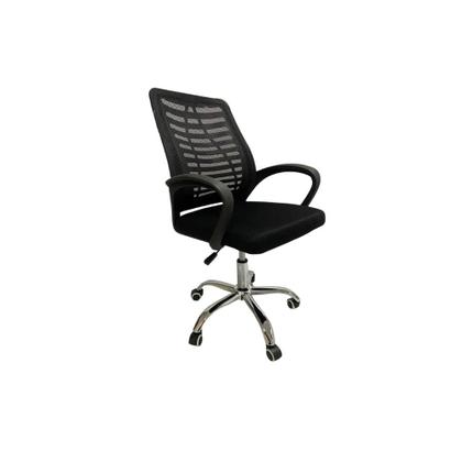 Imagem de Kit 2 Cadeiras de Escritório Giratória com Encosto Tela Mesh e Base Cromada SLO-115