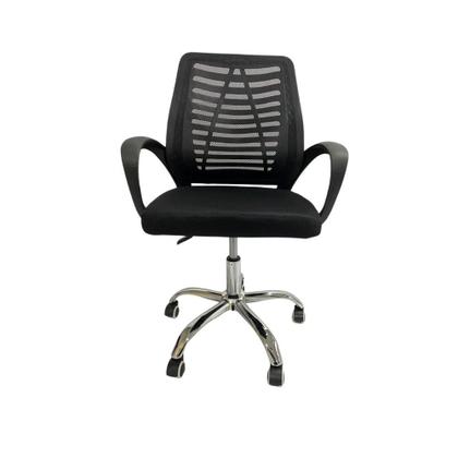 Imagem de Kit 2 Cadeiras de Escritório Giratória com Encosto Tela Mesh e Base Cromada SLO-115