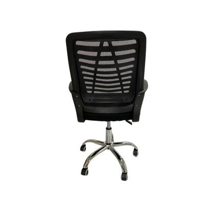 Imagem de Kit 2 Cadeiras de Escritório Giratória com Encosto Tela Mesh e Base Cromada SLO-115