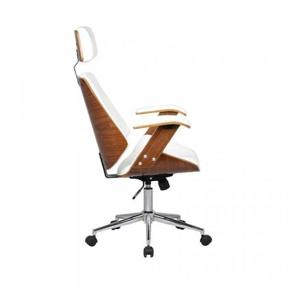 Imagem de Kit 2 Cadeiras de Escritório Presidente Giratória com Apoia Cabeça Office Lisboa