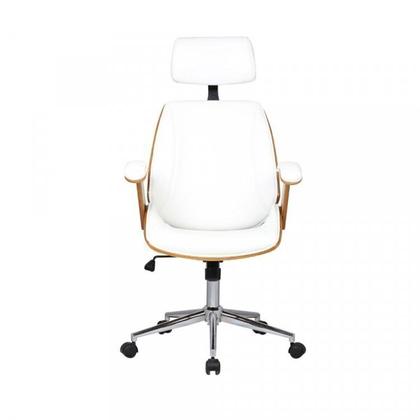 Imagem de Kit 2 Cadeiras de Escritório Presidente Giratória com Apoia Cabeça Office Lisboa