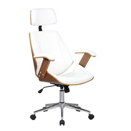 Imagem de Kit 2 Cadeiras de Escritório Presidente Giratória com Apoia Cabeça Office Lisboa