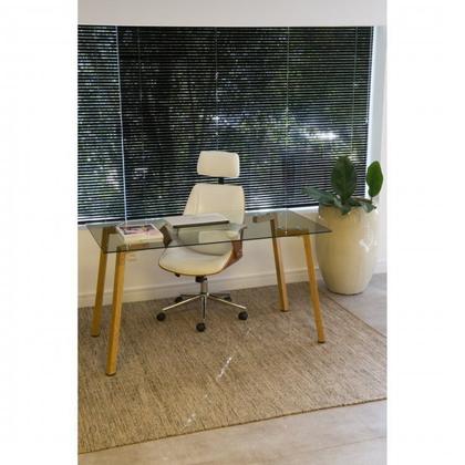 Imagem de Kit 2 Cadeiras de Escritório Presidente Giratória com Apoia Cabeça Office Lisboa