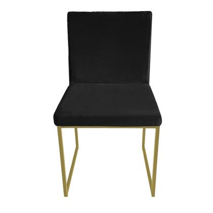 Imagem de Kit 2 Cadeiras De Jantar Mavie Base Gold Estofada Veludo