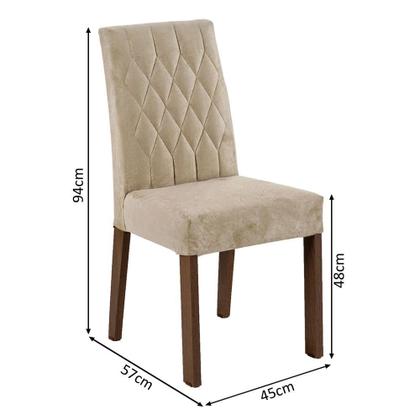 Kit 2 Cadeiras de Jantar Rustic/Imperial 4256 Madesa Imagem de Kit 2 Cadeiras de Jantar Rustic/Imperial 4256 Madesa