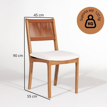 Imagem de Kit 2 Cadeiras de Jantar sem Braços Tune