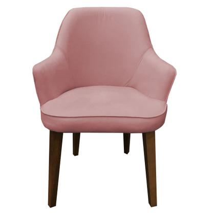 Imagem de Kit 2 Cadeiras Decorativa Lara Suede Rose - Dominic Decor