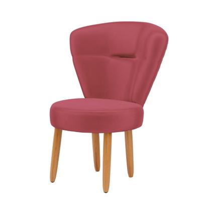 Imagem de Kit 2 Cadeiras Decorativa para Penteadeira Maquiagem Sala de Jantar Camarim Confortável Resistente Pés palito