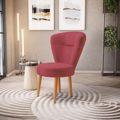 Imagem de Kit 2 Cadeiras Decorativa para Penteadeira Maquiagem Sala de Jantar Camarim Confortável Resistente Pés palito