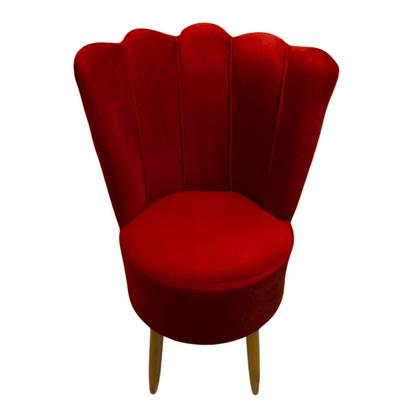 Imagem de Kit 2 Cadeiras Decorativa Pétala Veludo Luxo Premium Pés Retrô Palito Sala Quarto e Penteadeira