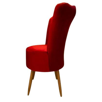 Imagem de Kit 2 Cadeiras Decorativa Pétala Veludo Luxo Premium Pés Retrô Palito Sala Quarto e Penteadeira