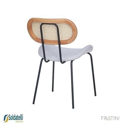 Imagem de Kit 2 Cadeiras Design Toscana Base Preta ou Champagne Várias Cores Fratini