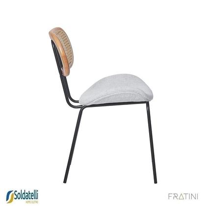 Imagem de Kit 2 Cadeiras Design Toscana Base Preta ou Champagne Várias Cores Fratini