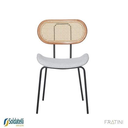 Imagem de Kit 2 Cadeiras Design Toscana Base Preta ou Champagne Várias Cores Fratini