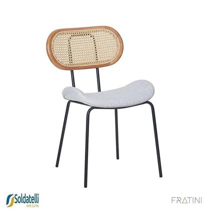 Imagem de Kit 2 Cadeiras Design Toscana Base Preta ou Champagne Várias Cores Fratini