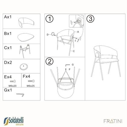Imagem de Kit 2 Cadeiras Design Toulouse Júlia Base Champagne Bouclé Nude ou Base Preta em Várias Cores - Fratini