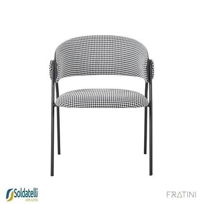 Imagem de Kit 2 Cadeiras Design Toulouse Júlia Base Champagne Bouclé Nude ou Base Preta em Várias Cores - Fratini