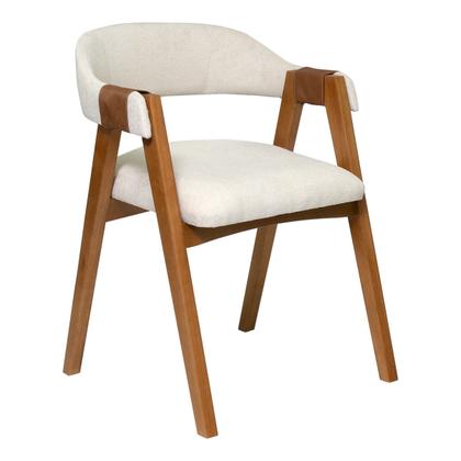 Imagem de Kit 2 Cadeiras Escandinavas Malaga Ergonomica Organica Madeira Maciça Sala de Jantar Estar Escritório Espera