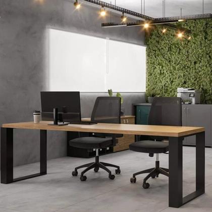 Imagem de Kit 2 Cadeiras Escritório Diretor Giratória Ergonômica NR17 Shanghai