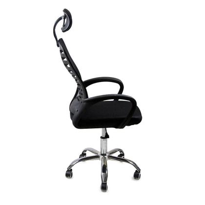 Imagem de Kit 2 Cadeiras Escritório Diretor Tela Mesh Encosto De Cabeça Preto