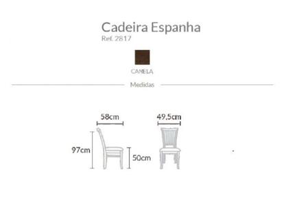 Imagem de KIT 2 Cadeiras Espanha Castanho Canela Várias Cores - Datelli Design