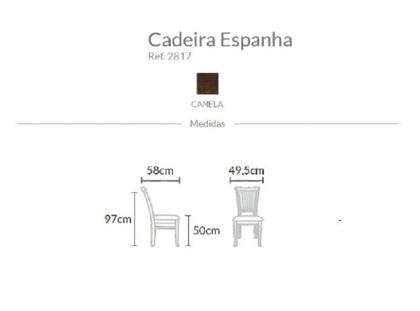 Imagem de KIT 2 Cadeiras Espanha Castanho Canela Várias Cores - Datelli Design