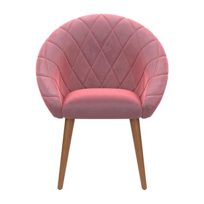 Imagem de Kit 2 Cadeiras Estofada Com Encosto Para Sala De Jantar E Escritorio