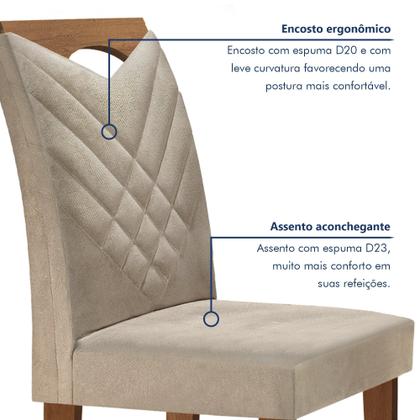 Imagem de Kit 2 Cadeiras Estofadas Texas Yescasa