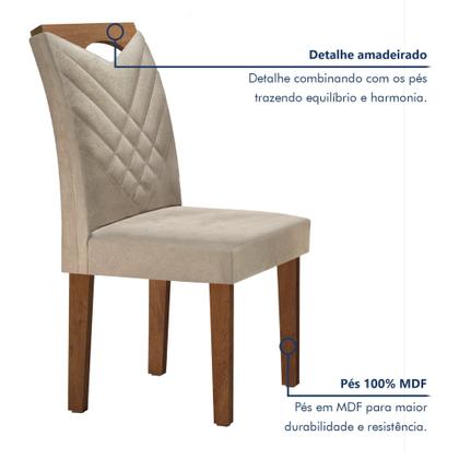 Imagem de Kit 2 Cadeiras Estofadas Texas Yescasa