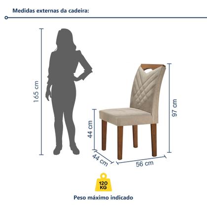 Imagem de Kit 2 Cadeiras Estofadas Texas Yescasa