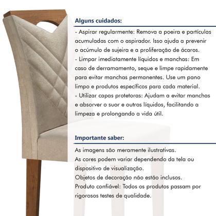 Imagem de Kit 2 Cadeiras Estofadas Texas Yescasa