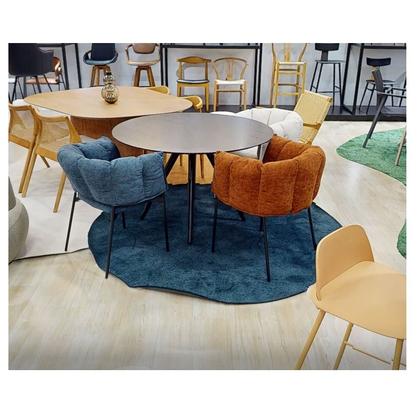 Imagem de Kit 2 Cadeiras Joy Estofada em Tecido Bouclé Várias Cores - Rivatti