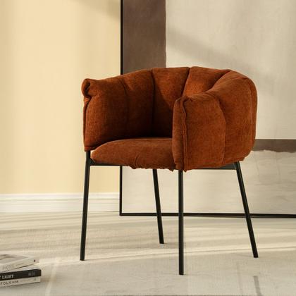 Imagem de Kit 2 Cadeiras Joy Estofada em Tecido Bouclé Várias Cores - Rivatti