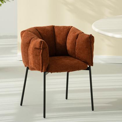 Imagem de Kit 2 Cadeiras Joy Estofada em Tecido Bouclé Várias Cores - Rivatti