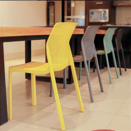 Imagem de Kit 2 Cadeiras Laryssa Polipropileno Mesa Jantar Cozinha Varanda Jardim Piscina Escritório