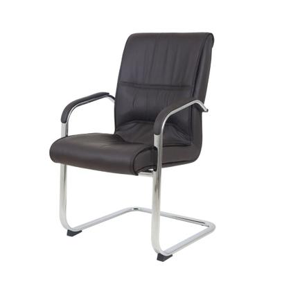 Imagem de Kit 2 Cadeiras Para Escritório Diretor Big Fixa Poltrona Base Cromada Espuma InjetadaPreta