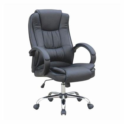 Imagem de Kit 2 Cadeiras para Escritório Presidente material sintético Master Soft Preto