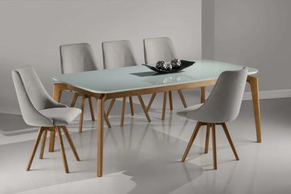 Imagem de Kit 2 Cadeiras Pietra Base Giratória Imbuia Vários Tecidos em Linho e Veludo - Datelli Design