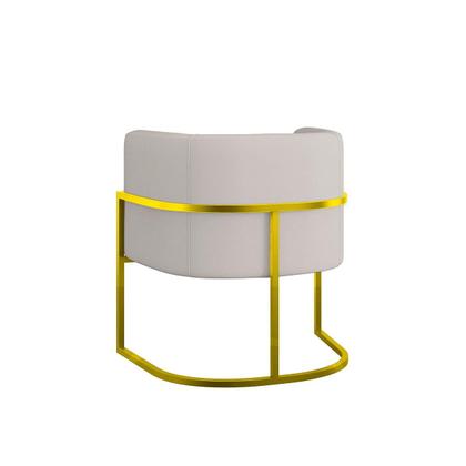 Imagem de Kit 2 Cadeiras Poltrona Lua material sintético Sala Quarto Gold Balaqui