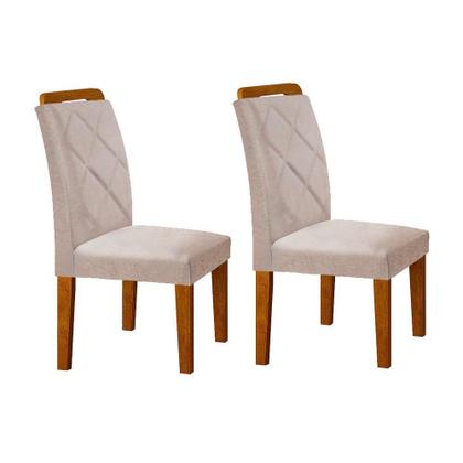 Imagem de Kit 2 Cadeiras Sala Jantar Melissa 2 Un Imbuia/Animale Chocolate - Rufato