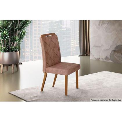 Imagem de Kit 2 Cadeiras Sala Jantar Melissa 2 Un Imbuia/Animale Chocolate - Rufato