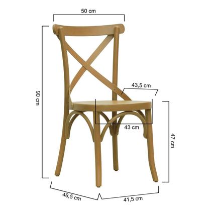 Imagem de Kit 2 Cadeiras Xisto Madeira Maciça