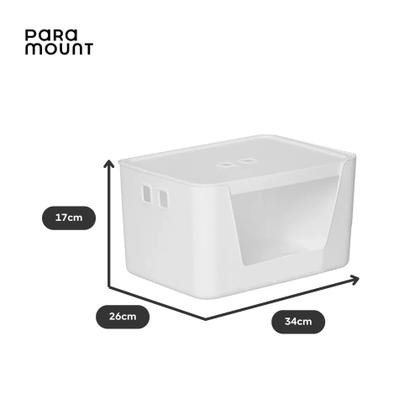 Imagem de Kit 2 Caixa Organizadora 18 Litros 13 Litros Com Tampa